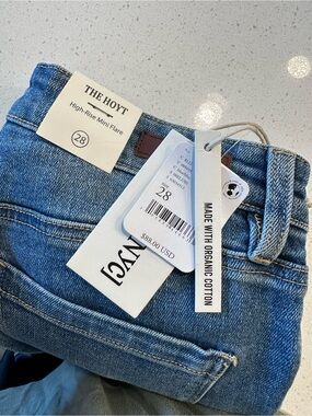 Blank NYC High-Rise Mini Flare Jeans in Light Blue